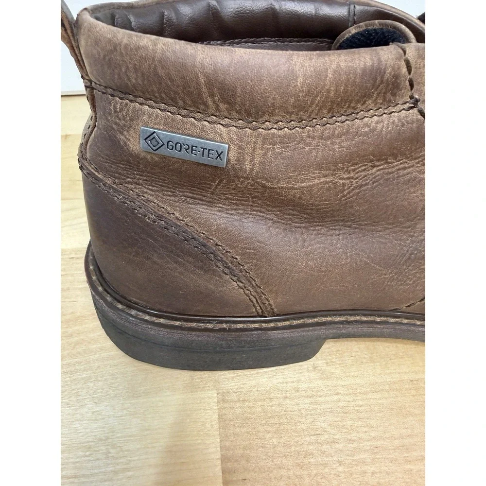 ECCO Men's Gore-Tex Waterproof Brown Leather Chukka Boots EUR 45 US 11-11.5